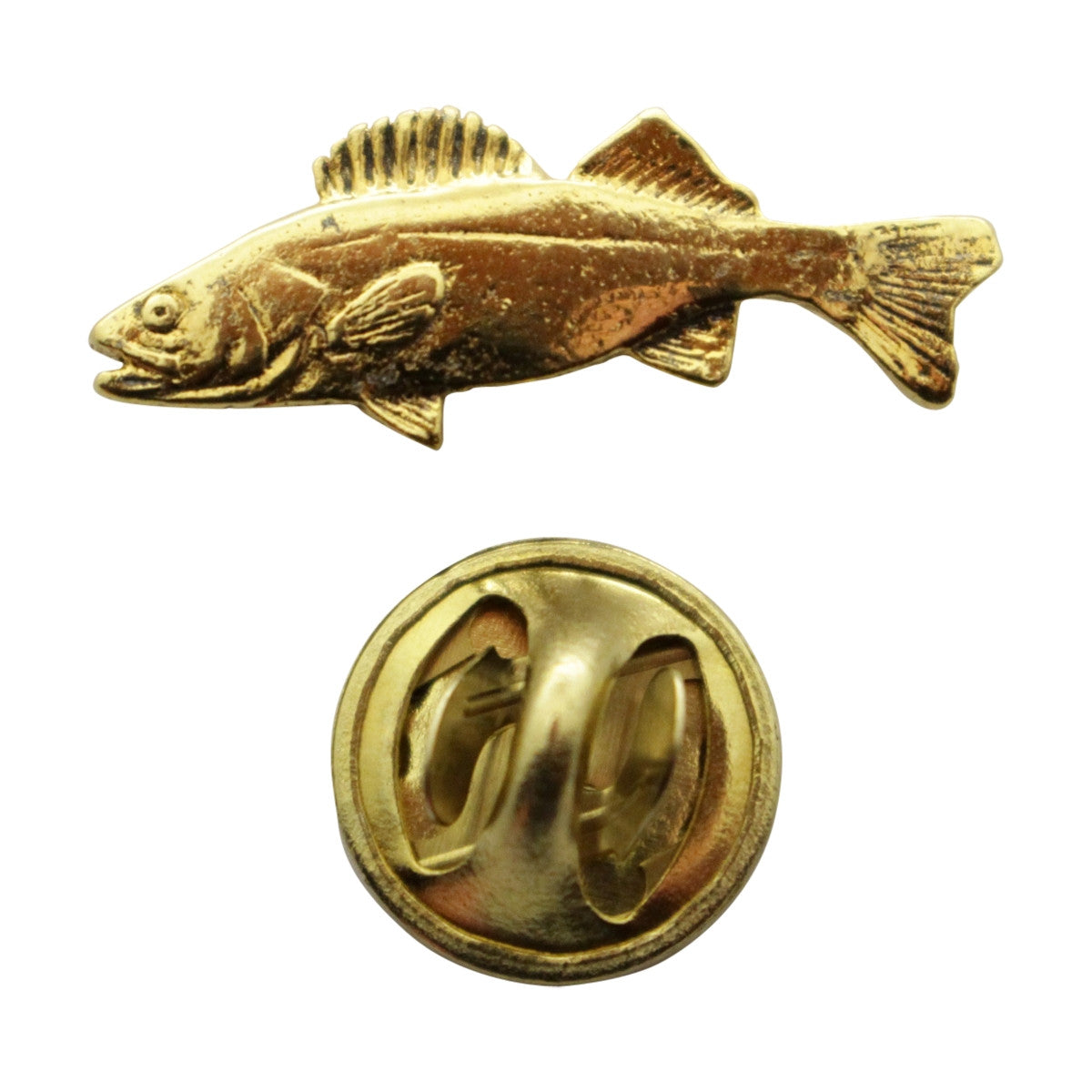 Walleye Mini Pin ~ 24K Gold ~ Miniature Lapel Pin ~ Sarah's Treats & Treasures